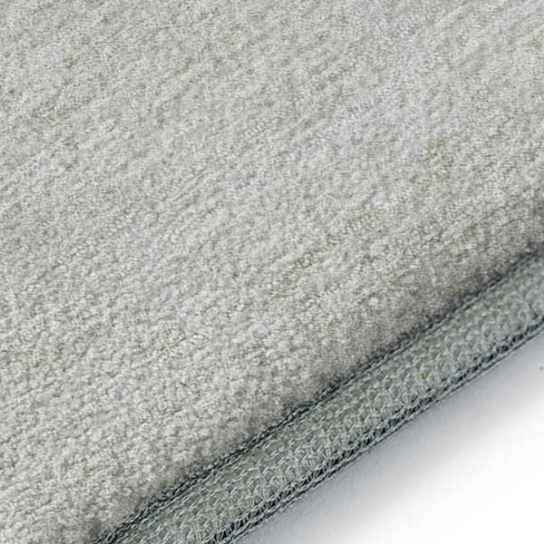 HomeRoots 8' Khaki and Ivory Geometric Round Rug - Washable, UV Protected, Perfect for Family Homes & Decor 664573