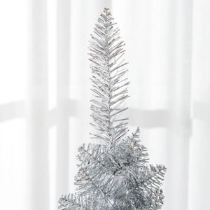 English Elm Homcom 5' Slim Pencil Christmas Tree With 294 Realistic Branch Tips - Perfect For Small Spaces! W2225P249663