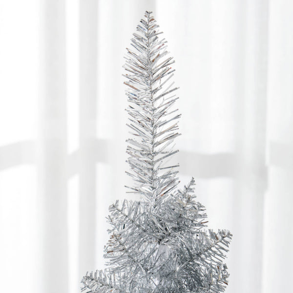 English Elm Homcom 5' Slim Pencil Christmas Tree With 294 Realistic Branch Tips - Perfect For Small Spaces! W2225P249663