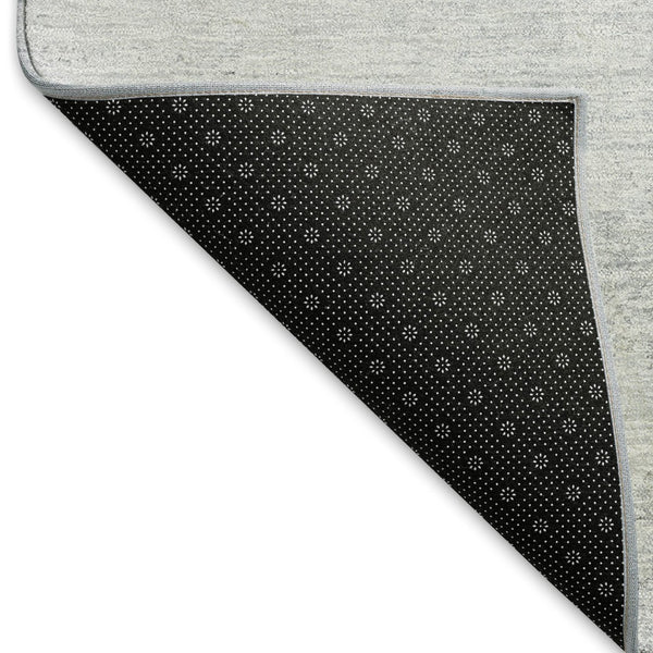 HomeRoots 10' Sky Blue Gray Silver Geometric Area Rug - Durable, Washable, UV Resistant for Modern Spaces 664600