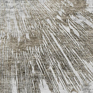 HomeRoots 8' X 10' Stylish Abstract Area Rug in Taupe, Ivory & Gray - Washable, UV Protected & Stain Resistant! 664706