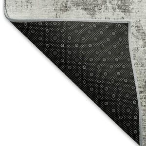 HomeRoots 10' X 14' Abstract Washable Area Rug in Taupe, Ivory & Gray – Durable, UV-Protected & Stylish Decor Solution 664708