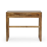 Christopher Knight Home® - Noble House - Ricketson Contemporary Handcrafted Mango Wood Desk with Storage, Natural and White