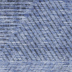 HomeRoots 5' X 8' Blue and Gray Geometric Area Rug - Washable, Stain-Resistant, UV Protected for High Traffic Areas 664836