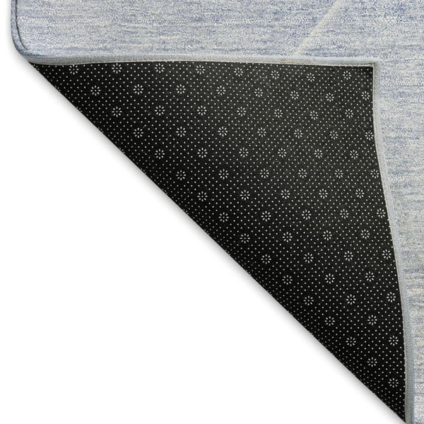HomeRoots 8' X 10' Blue and Ivory Geometric Area Rug - Washable, UV Protected, Stain Resistant for Modern Spaces 664946
