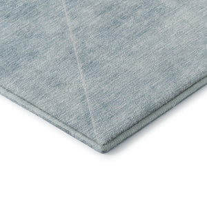 HomeRoots 5' X 8' Teal And Ivory Geometric Area Rug – Stylish, Washable, Stain Resistant with UV Protection! 664974
