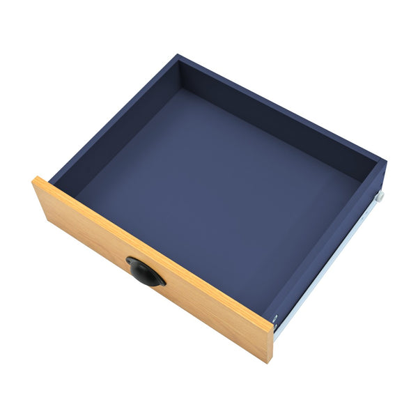 English Elm Topmax Freestanding Pantry Cabinet Blue Mdf with Drawers Door Shelves SP000046AAC