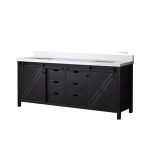 English Elm Brown Double Bath Vanity With White Quartz Countertop – Elegant Storage Solution For Bathrooms B2731P260067