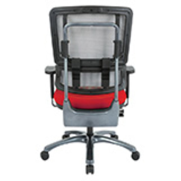 OSP Home Furnishings Vertical Mesh Back Ergonomic Office Chair with Lumbar Support and Titanium Caster Base 99667T-9