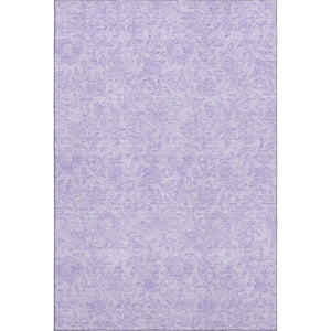 HomeRoots 10' X 14' Lilac and Ivory Floral Area Rug - Durable, Washable, UV-Protected, Kid & Pet Friendly Design! 665056