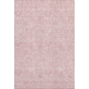 HomeRoots 10' X 14' Pink Floral Area Rug – Washable, UV Protected, Stain Resistant for Family-Friendly Living Spaces 665062