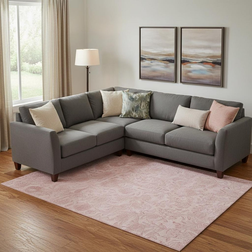 HomeRoots 10' X 14' Pink Floral Area Rug – Washable, UV Protected, Stain Resistant for Family-Friendly Living Spaces 665062