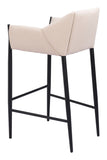 Andover Barstool Beige 110170 Zuo Modern