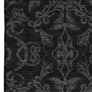 HomeRoots 10' X 14' Gray Medallion Washable Area Rug - Stylish, Durable, UV-Protected for Busy Homes & Pets 665206