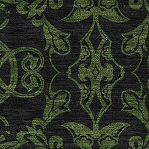 HomeRoots 9' X 12' Olive Green Medallion Area Rug - Durable, Washable, UV Protected for High-Traffic Homes 665217