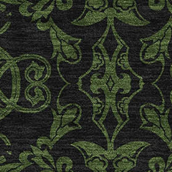 HomeRoots 9' X 12' Olive Green Medallion Area Rug - Durable, Washable, UV Protected for High-Traffic Homes 665217