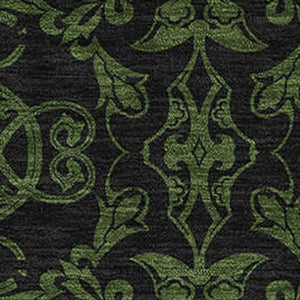 HomeRoots 10' Olive Green & Charcoal Medallion Area Rug - Washable, UV Protected, Perfect for Busy Homes! 665218
