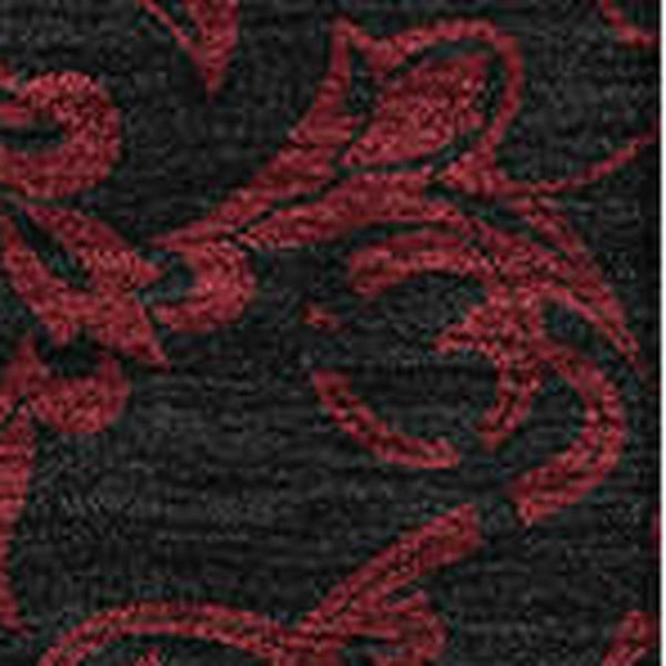 HomeRoots 5' X 8' Red And Black Medallion Area Rug - Durable, Stain-Resistant with UV Protection for Busy Homes 665220