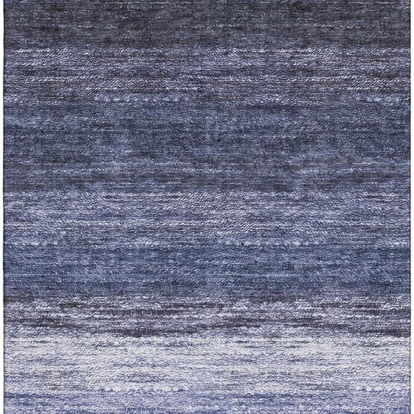 HomeRoots 5' X 8' Blue Ombre Area Rug - Washable, Stylish, UV Protected & Family-Friendly for Any Room 665232