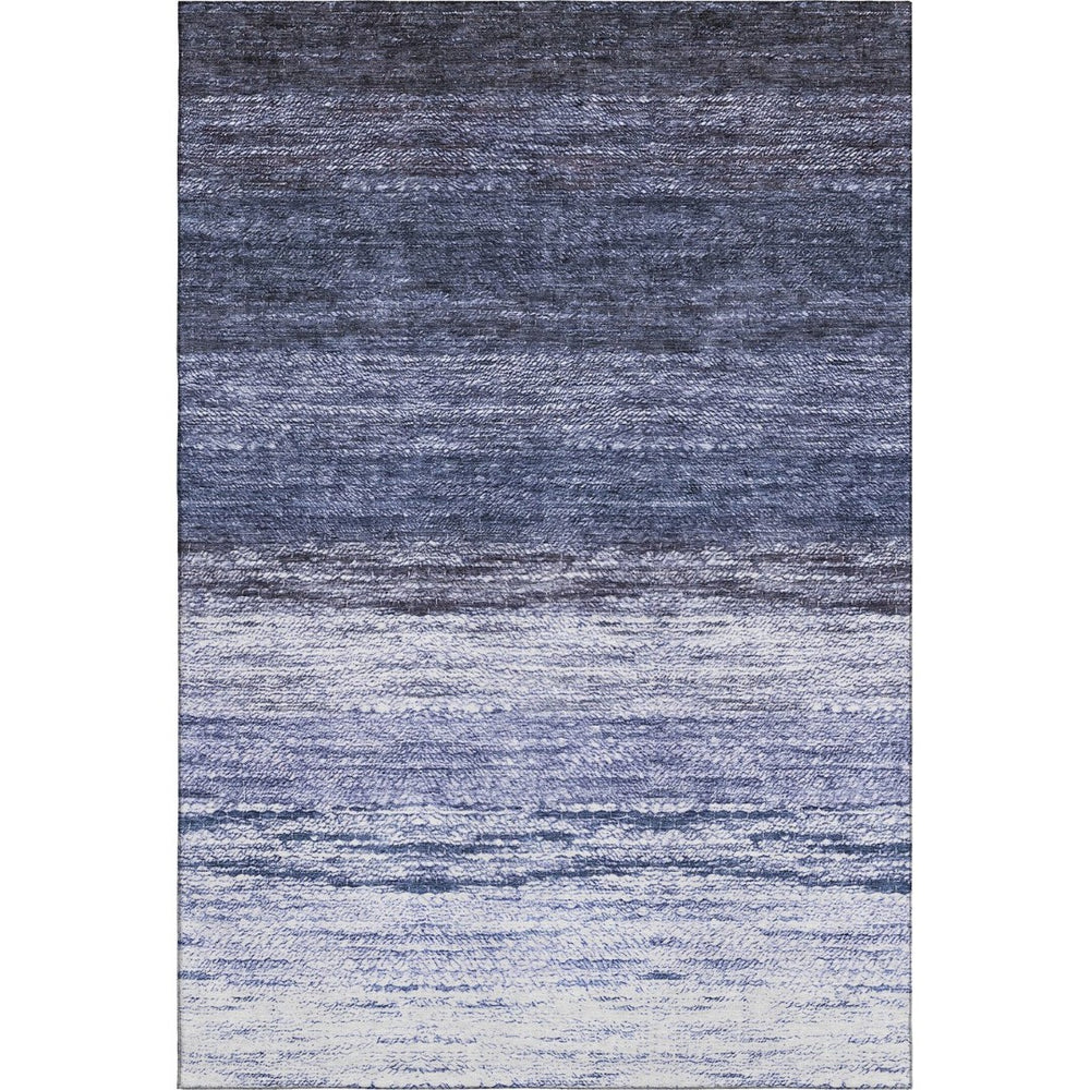 HomeRoots 9' X 12' Blue And Ivory Ombre Area Rug - Washable, UV Protected, Durable For High-Traffic Homes! 665235