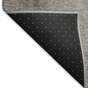 HomeRoots 8' X 10' Soft Blue Ivory Beige Abstract Washable Area Rug with UV Protection for Stylish Spaces 665258