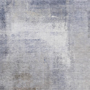 HomeRoots 8' X 10' Soft Blue Ivory Beige Abstract Washable Area Rug with UV Protection for Stylish Spaces 665258