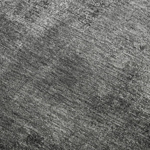 HomeRoots 5' X 8' Gray Silver Charcoal Abstract Washable Area Rug - Stylish, Durable, UV Protected for Homes! 665268