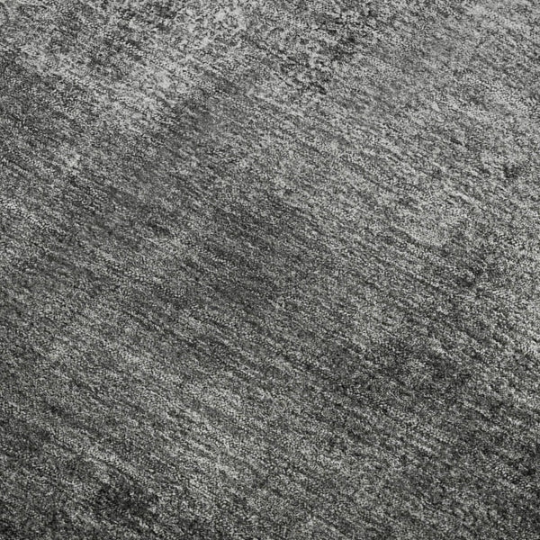 HomeRoots 5' X 8' Gray Silver Charcoal Abstract Washable Area Rug - Stylish, Durable, UV Protected for Homes! 665268