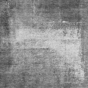 HomeRoots 9' X 12' Abstract Gray Silver Charcoal Area Rug - Durable, Washable & UV Protected for Modern Spaces 665271