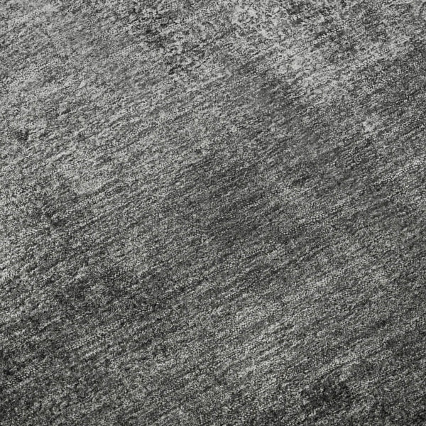 HomeRoots 9' X 12' Abstract Gray Silver Charcoal Area Rug - Durable, Washable & UV Protected for Modern Spaces 665271
