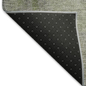HomeRoots 9' X 12' Washable Abstract Area Rug in Purple, Ivory & Green – UV Protected, Durable & Stylish 665289
