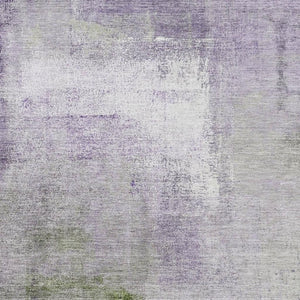 HomeRoots 9' X 12' Washable Abstract Area Rug in Purple, Ivory & Green – UV Protected, Durable & Stylish 665289