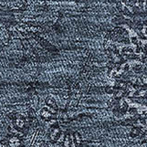 HomeRoots 8' X 10' Blue and Ivory Floral Washable Area Rug with UV Protection for a Stylish and Durable Home 665306