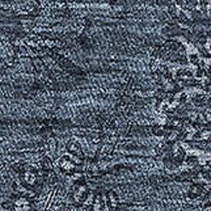 HomeRoots 9' X 12' Blue and Ivory Floral Area Rug – Washable, Stain Resistant, UV Protected for Busy Homes 665307