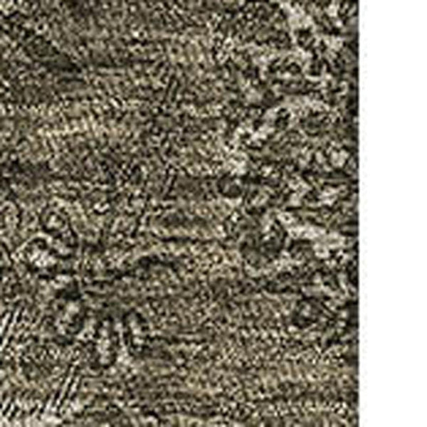 HomeRoots 10' Brown and Beige Floral Washable Area Rug - Durable, UV-Protected, Ideal for High-Traffic Homes 665314