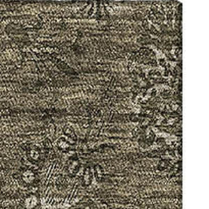 HomeRoots 10' Brown and Beige Floral Washable Area Rug - Durable, UV-Protected, Ideal for High-Traffic Homes 665314