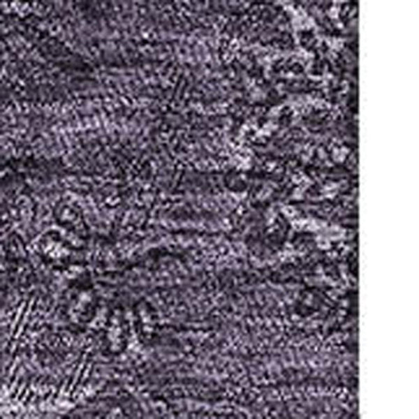 HomeRoots 5' X 8' Eggplant Floral Area Rug - Washable, UV Protected, Stain-Resistant for Family-Friendly Homes 665316