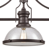 Chadwick 47'' Wide 3-Light Linear Chandelier - Oil Rubbed Bronze 66535-3 Elk Lighting