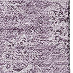 HomeRoots 5' X 8' Elegant Plum and Ivory Floral Area Rug - Washable, Stain-Resistant, UV Protected for Families 665352
