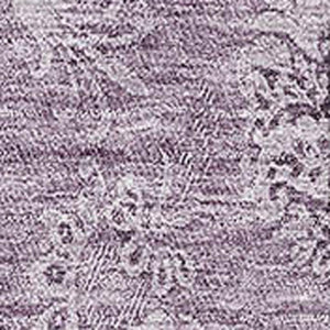 HomeRoots 8' X 10' Elegant Plum and Ivory Floral Area Rug - Washable, Stain-Resistant, UV Protected Beauty 665354
