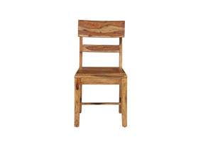 HomeRoots Nine-Piece Brown Solid Wood Dining Set - Durable Table, 8 Ladder-Back Chairs & 1 Bench for Gatherings 665382