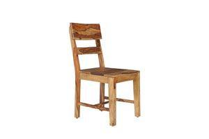 HomeRoots Nine-Piece Brown Solid Wood Dining Set - Durable Table, 8 Ladder-Back Chairs & 1 Bench for Gatherings 665382