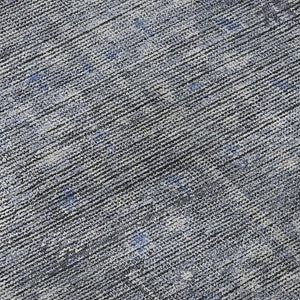 HomeRoots 9' X 12' Blue and Gray Southwestern Washable Area Rug - Durable, UV Protected, Stylish for Any Space 665390
