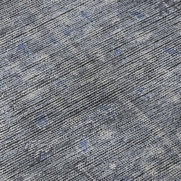 HomeRoots 9' X 12' Blue and Gray Southwestern Washable Area Rug - Durable, UV Protected, Stylish for Any Space 665390