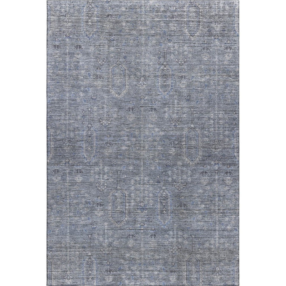 HomeRoots 10' Southwestern Blue and Gray Washable Area Rug – UV Protected, Stain Resistant, Perfect for High Traffic Spaces 665391