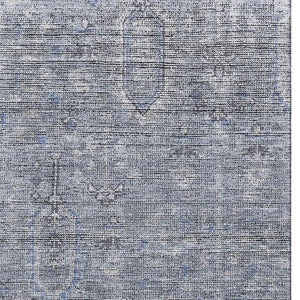 HomeRoots 10' Southwestern Blue and Gray Washable Area Rug – UV Protected, Stain Resistant, Perfect for High Traffic Spaces 665391