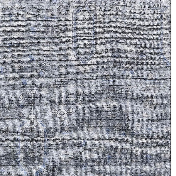 HomeRoots 10' Southwestern Blue and Gray Washable Area Rug – UV Protected, Stain Resistant, Perfect for High Traffic Spaces 665391