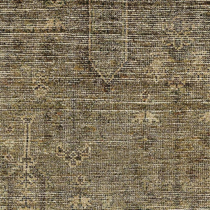 HomeRoots 5' X 8' Southwestern Brown and Beige Washable Area Rug with UV Protection for Busy Homes 665393