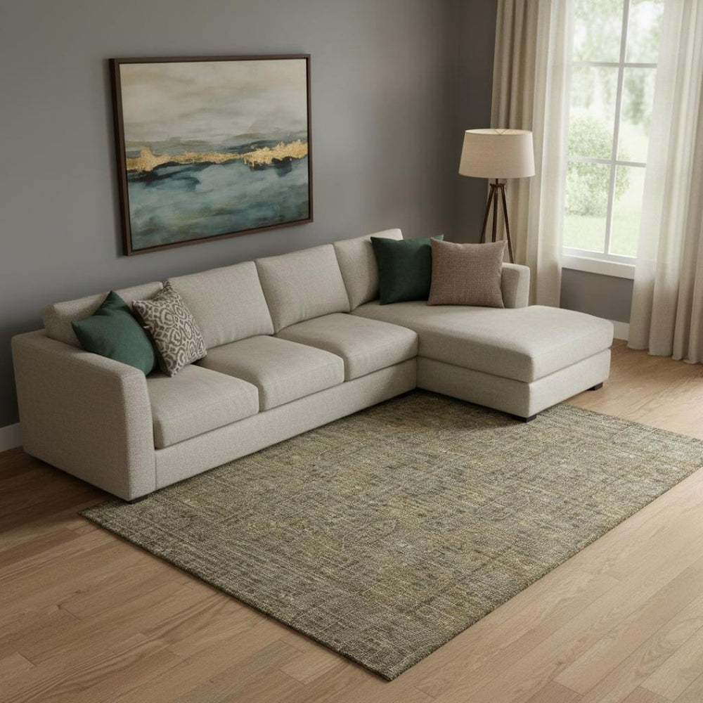HomeRoots 8' X 10' Southwestern Washable Area Rug - Durable, Stain Resistant with UV Protection for Homes 665395