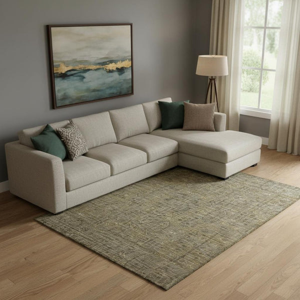 HomeRoots 8' X 10' Southwestern Washable Area Rug - Durable, Stain Resistant with UV Protection for Homes 665395